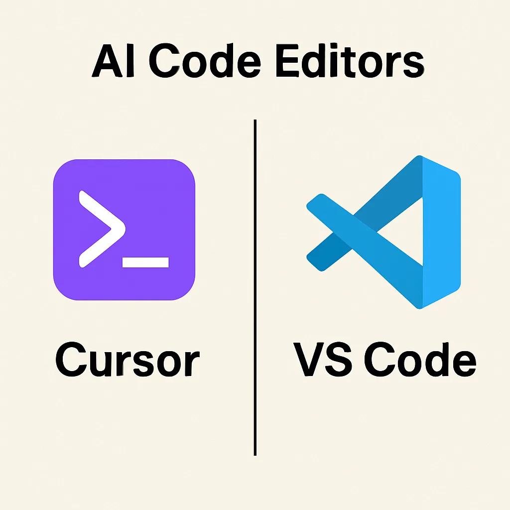 Comparison of popular AI code editors like Cursor and VS Code